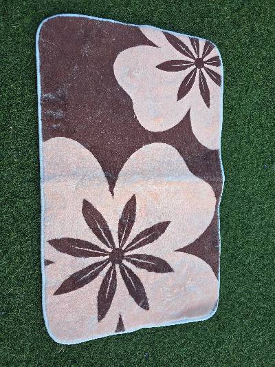 Badmat met bloemenprint