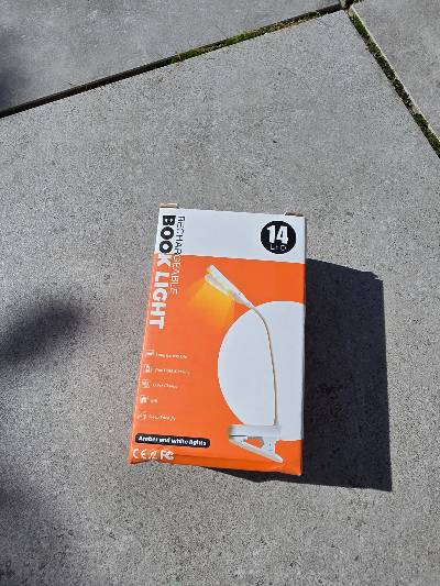 Oplaadbare 14 LED leeslamp met clip