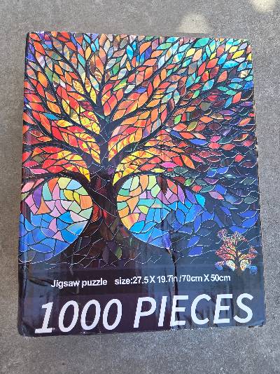 Puzzel 1000 stukjes - kleurrijke boom