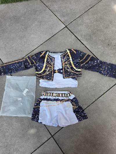 Kinder setje met kettingprint 110cm