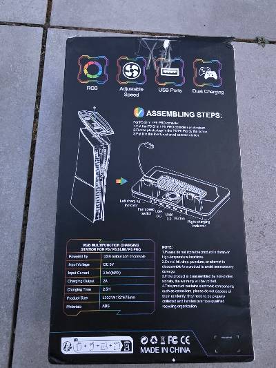 RGB oplaadstation voor PS5 Slim/Pro