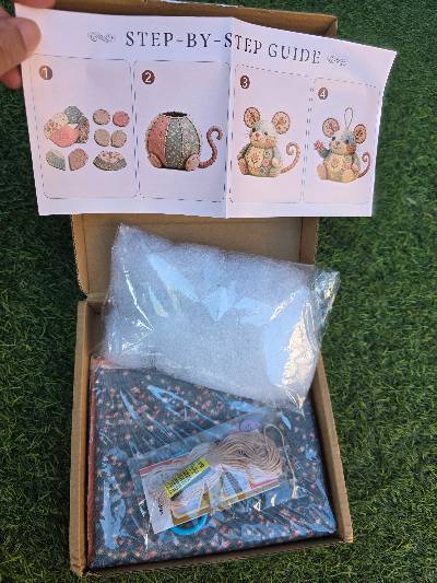 DIY knutselpakket stoffen muis